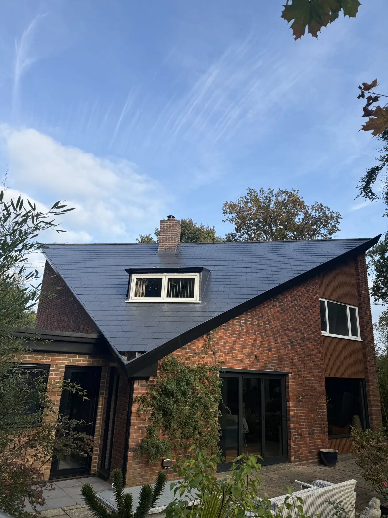 Completed roofing project