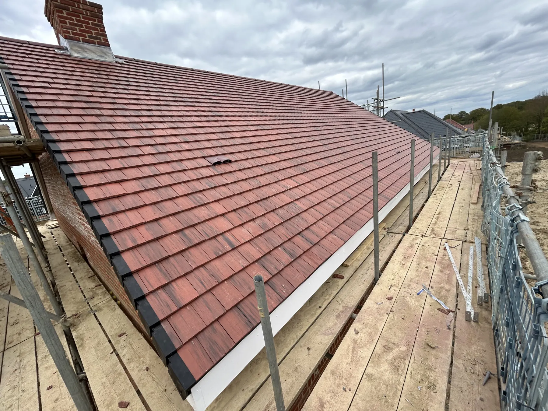 Completed tiled roof project