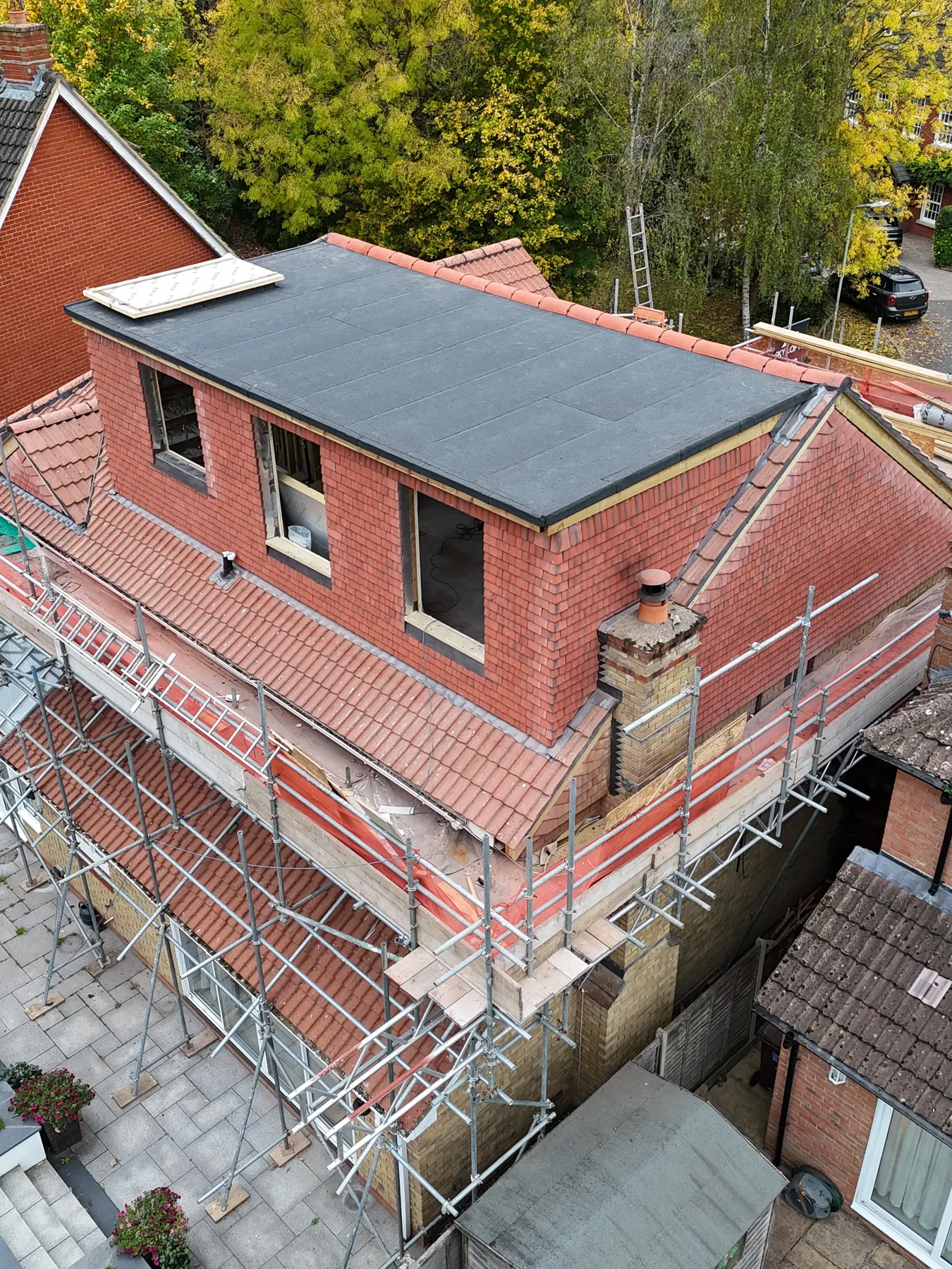 Completed roofing project