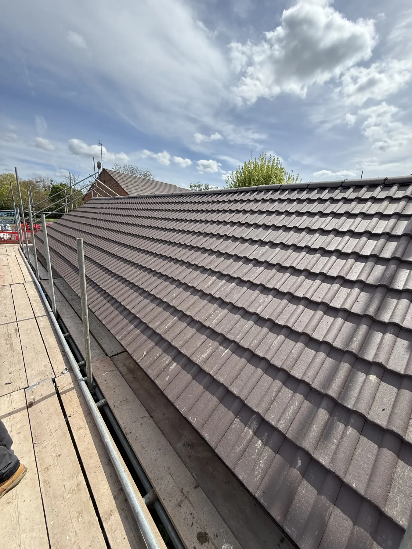Existing roof tile condition and detail