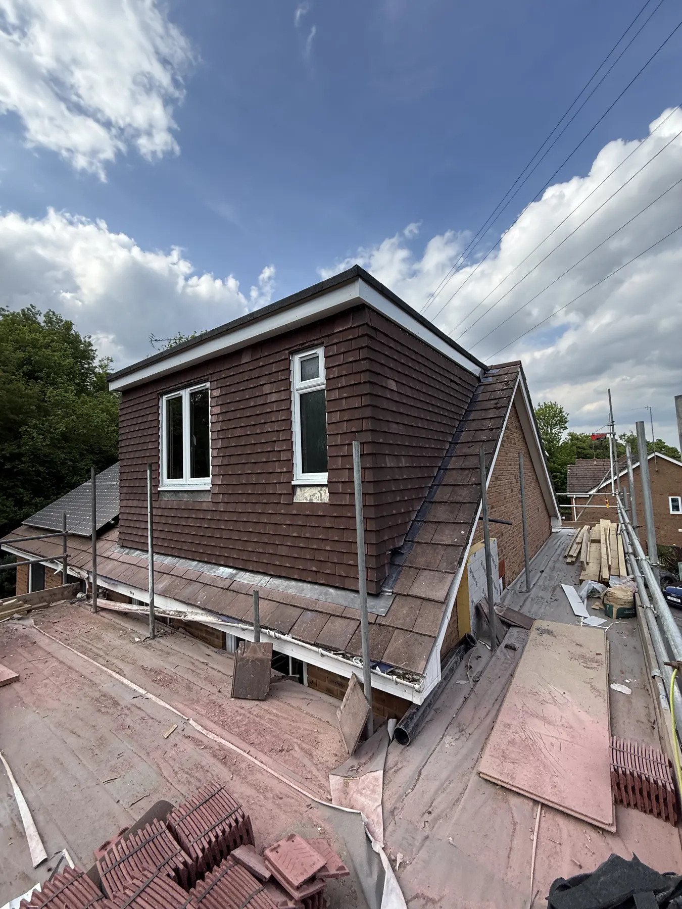 Completed roofline detail